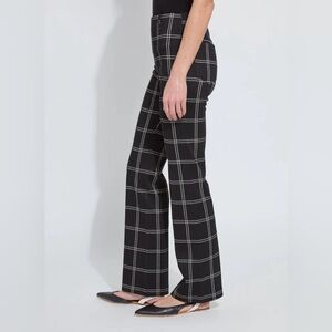 NWT LYSSE NEW YORK Windowpane High-Rise Pants Size S